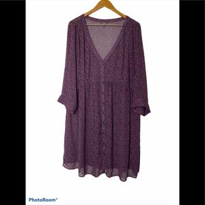 Torrid Animal Print Chiffon Dress